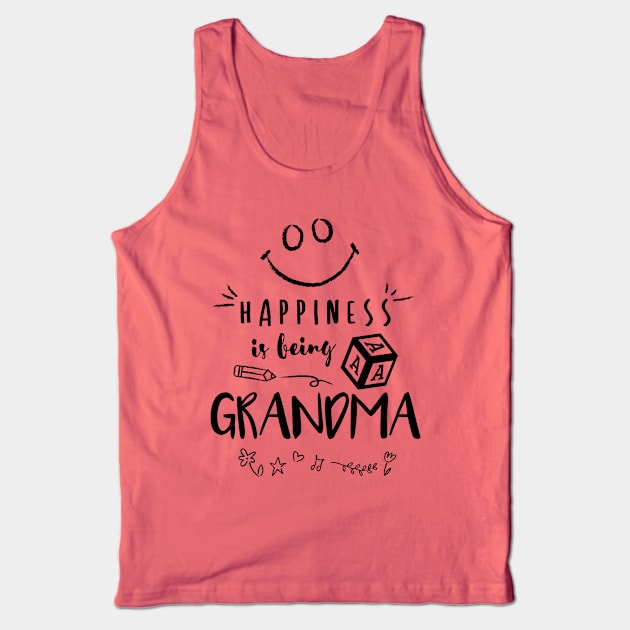 Happiness is being a Grandma Tank Top by Wintrly